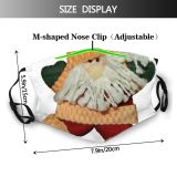 yanfind Christmas Winter Xmas Santa Gift Christmas Fictional Design Figurine Santa Ornament Interior Dust Washable Reusable Filter and Reusable Mouth Warm Windproof Cotton Face