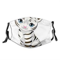 yanfind Free Clipart Little Cat Picture Cute Striped Smiling Zodiac Telling Fortune Chinese Dust Washable Reusable Filter and Reusable Mouth Warm Windproof Cotton Face