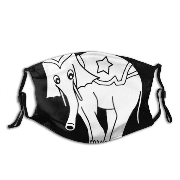 yanfind Abstract Isolated Artwork Cute Big Wildlife Doodle Design Art Wild Funny Traditional Dust Washable Reusable Filter and Reusable Mouth Warm Windproof Cotton Face