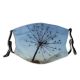 yanfind Plant Evening Wheel Morning Flower Tree Utility Plant Silhouette Cloud Family Area Dust Washable Reusable Filter and Reusable Mouth Warm Windproof Cotton Face