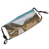 yanfind Idyllic Daylight Hiker Trail Hike Explore Road Rock Walkway Tourism Tranquil Scenery Dust Washable Reusable Filter and Reusable Mouth Warm Windproof Cotton Face