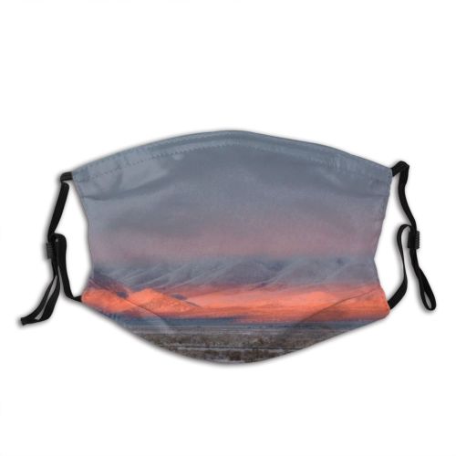 yanfind Winter Wintercounty Winter Natural Atmospheric Woody Landscape Sky Snow Winterscene Tree Wintersun Dust Washable Reusable Filter and Reusable Mouth Warm Windproof Cotton Face