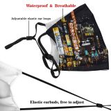 yanfind Japan Evening Night Tourists Nightlife Tokyo Tourism Shibuya Urban Shops Crowd Signages Dust Washable Reusable Filter and Reusable Mouth Warm Windproof Cotton Face