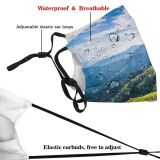 yanfind Central Vacation Tourist Beautiful Bulgarian National Forest Peak Hiking Scene Sky Bulgaria Dust Washable Reusable Filter and Reusable Mouth Warm Windproof Cotton Face
