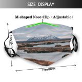 yanfind Lake Daylight Sunset Dawn Mountain Sea Clouds Island Winter Grass Snow Outdoors Dust Washable Reusable Filter and Reusable Mouth Warm Windproof Cotton Face