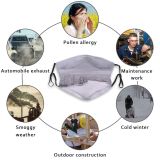 yanfind Course Winter Winter Natural Atmospheric Snowfall Landscape Sky Snow Tree Blizzard Frost Dust Washable Reusable Filter and Reusable Mouth Warm Windproof Cotton Face