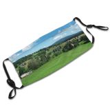yanfind Hill Living Sky Field Natural Area Rural Cloud Vegetation Landscape Sky Lot Dust Washable Reusable Filter and Reusable Mouth Warm Windproof Cotton Face
