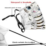 yanfind Free Clipart Little Cat Picture Cute Striped Smiling Zodiac Telling Fortune Chinese Dust Washable Reusable Filter and Reusable Mouth Warm Windproof Cotton Face