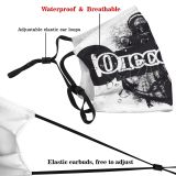yanfind Marine Cyrillic Sea Harbour Ship Font Design Graphics Anchor Art Odessa Dust Washable Reusable Filter and Reusable Mouth Warm Windproof Cotton Face