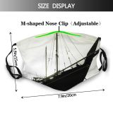 yanfind Tall Bur Watercraft Mast Caravel Boat Schooner Trabaccolo Vehicle Ship Zchizzerz Ship Dust Washable Reusable Filter and Reusable Mouth Warm Windproof Cotton Face