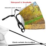 yanfind Dead Path Bushes Footpath Natural Autumn Woody Leaves Landscape Bush Forest Leaf Dust Washable Reusable Filter and Reusable Mouth Warm Windproof Cotton Face