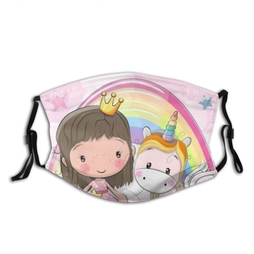 yanfind Castle Wand Fantasy Star Beautiful Shiny Child Little Girls Teenage Nobility Shower Dust Washable Reusable Filter and Reusable Mouth Warm Windproof Cotton Face