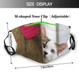 yanfind Emotional Cat Kitty Cute Figure Secret Curious Beautiful Eyed Pet Eyes Love Dust Washable Reusable Filter and Reusable Mouth Warm Windproof Cotton Face