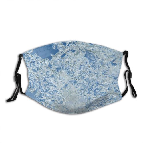 yanfind Winter Texture Sky Ice Frost Winter Freezing Snow Dust Washable Reusable Filter and Reusable Mouth Warm Windproof Cotton Face