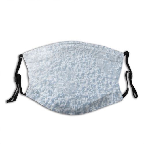 yanfind Ice Frost East Landscape Purity Frozen Tranquility Scene Snow Blank Abstract Tranquil Dust Washable Reusable Filter and Reusable Mouth Warm Windproof Cotton Face