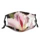 yanfind Winter Flower Texture Tulip Spring Plant Flowers Petal Flower Flowering Plants Garden Dust Washable Reusable Filter and Reusable Mouth Warm Windproof Cotton Face