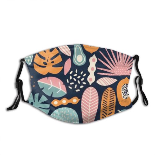 yanfind Blossom Spring Flower Fashion Garden Flora Grass Plant Hawaiian Tropical Aloe Modern Dust Washable Reusable Filter and Reusable Mouth Warm Windproof Cotton Face