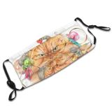 yanfind Pencils Isolated Sketchy Fur Artwork Meow Cat Kitty Christmas Cute Rat Colorful Dust Washable Reusable Filter and Reusable Mouth Warm Windproof Cotton Face