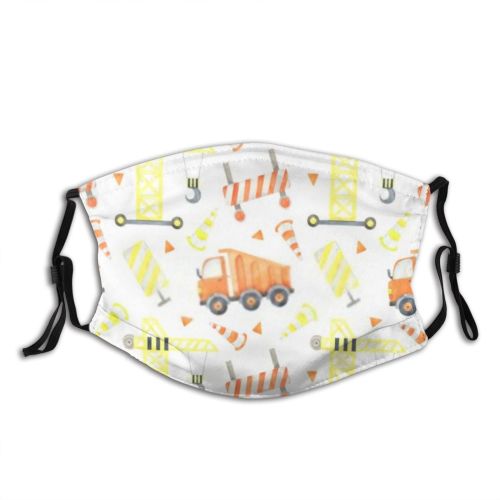yanfind Backhoe Tractors Cement Excavation Bulldozer Construction Cute Drive Seamless Industrial Car Auto Dust Washable Reusable Filter and Reusable Mouth Warm Windproof Cotton Face