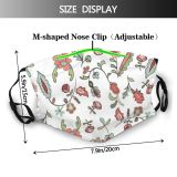 yanfind Abstract Garden Decor Fashion Cute Seamless Colorful Feminine Beauty Summer Elegance Vintage Dust Washable Reusable Filter and Reusable Mouth Warm Windproof Cotton Face