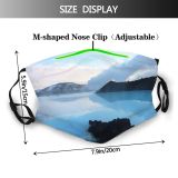 yanfind Lake Dawn Mountain Sea Lagoon Clouds Beach Island Iceland Outdoors Sky Fog Dust Washable Reusable Filter and Reusable Mouth Warm Windproof Cotton Face