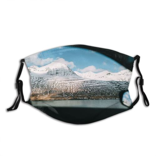 yanfind Country Exploration Range Landscape Winding Trip Frozen Iceland Tranquility Journey Through Scene Dust Washable Reusable Filter and Reusable Mouth Warm Windproof Cotton Face