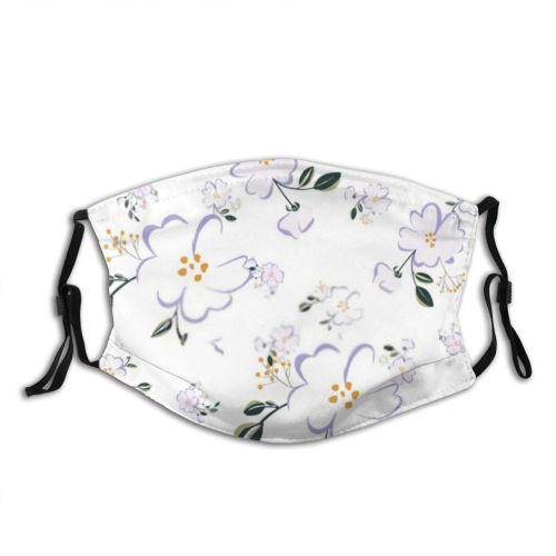 yanfind Abstract Garden Subtle Decor Original Little Cute Simplicity Seamless Tiny Summer Simple Dust Washable Reusable Filter and Reusable Mouth Warm Windproof Cotton Face