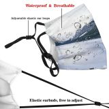 yanfind Ice Lake Daylight Frost Mountain Clouds Frozen Altitude High Mountains Peak Winter Dust Washable Reusable Filter and Reusable Mouth Warm Windproof Cotton Face