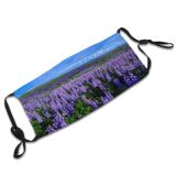 yanfind Idyllic Petals Vibrant Flora Bed Field Clouds Agriculture Plants Tranquil Scenery Blooming Dust Washable Reusable Filter and Reusable Mouth Warm Windproof Cotton Face