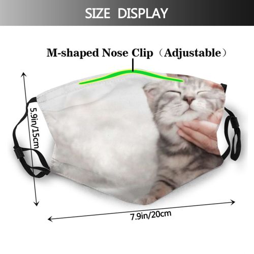 yanfind Comfortable Comfort Lovely Cat Kitty Cute Resting Lazy Dog Owners Relax Baby Dust Washable Reusable Filter and Reusable Mouth Warm Windproof Cotton Face