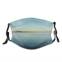 yanfind Peaceful Tree Resources Sky Roots Lake Peace Landscape Lake Natural Horizon Reflection Dust Washable Reusable Filter and Reusable Mouth Warm Windproof Cotton Face