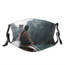 yanfind Idyllic Sit Watercraft Freedom Sight Explore Canoe Daytime Peru Tranquil River Scenery   Dust Washable Reusable Filter and Reusable Mouth Warm Windproof Cotton Face
