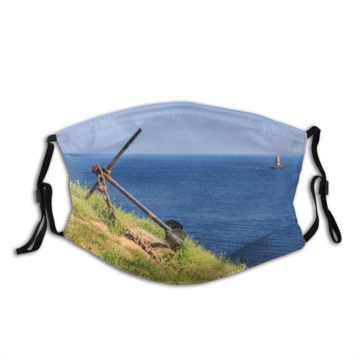 yanfind Chain Rocky Brittany Nautical Seascape Over Atlantic Stranded Urban Horizon Destinations Travel Dust Washable Reusable Filter and Reusable Mouth Warm Windproof Cotton Face