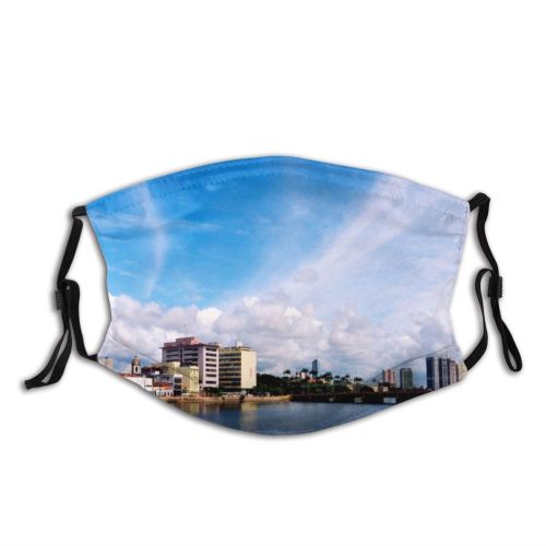 yanfind Metropolis Pernambuco Building Work Settlement Area Tourism Trip City Cloud Sky Light   Dust Washable Reusable Filter and Reusable Mouth Warm Windproof Cotton Face