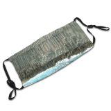 yanfind Formation Rock Sea Turquoise Geology Coast Terrain Gomera Cliff Dust Washable Reusable Filter and Reusable Mouth Warm Windproof Cotton Face
