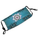 yanfind Mandala Fashion Multicolored Flora Cute Seamless Colorful Summer Flowers Vintage Ornament Blossom Dust Washable Reusable Filter and Reusable Mouth Warm Windproof Cotton Face