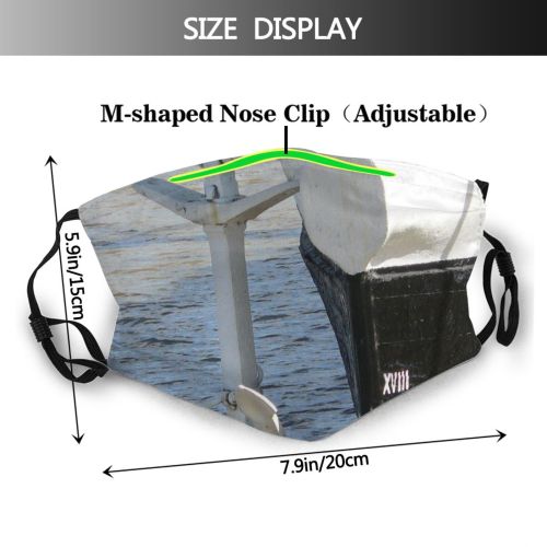 yanfind Frigate Tide Bird Ship Seabird Vessel Navigation Marine Anchor Port Dust Washable Reusable Filter and Reusable Mouth Warm Windproof Cotton Face