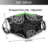 yanfind Abstract Garden Decor Stylized Silk Cute Job Seamless Acrylic Ornamental Elegance Lace Dust Washable Reusable Filter and Reusable Mouth Warm Windproof Cotton Face