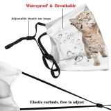 yanfind Attractive Isolated Fur Little Cat Kitty British Cute Straight Striped Frolicsome Pedigreed Dust Washable Reusable Filter and Reusable Mouth Warm Windproof Cotton Face