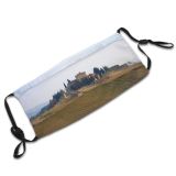 yanfind Field Vineyard Atmospheric Area Rural Sky Romantic Hill Grassland Tuscany Villa Countryside Dust Washable Reusable Filter and Reusable Mouth Warm Windproof Cotton Face