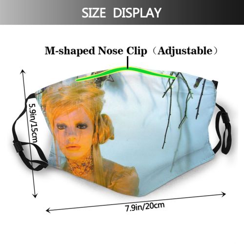 yanfind Figure Shopping Fashion Shadows Beauty Blond Plant Branch Jewel Female Paris Leaf Dust Washable Reusable Filter and Reusable Mouth Warm Windproof Cotton Face