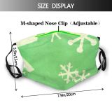 yanfind Holidays Winter Percipitation Frost Year Solstice Eve Christmas Snowflakes Snowflake Snowing Snow Dust Washable Reusable Filter and Reusable Mouth Warm Windproof Cotton Face