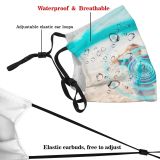 yanfind Idyllic Perspective Coast Shore Vacation Faceless Unrecognizable Journey Anonymous Traveler Summertime Touch Dust Washable Reusable Filter and Reusable Mouth Warm Windproof Cotton Face