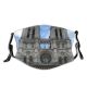 yanfind French Building Place Sky Sky Cathedral Facade Classical Clouds Gothic Worship Cathedral Dust Washable Reusable Filter and Reusable Mouth Warm Windproof Cotton Face