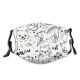 yanfind Lovely Young Handdrawn Cat Meow Cute Comic Mascot Friendly Seamless Muzzle Vet Dust Washable Reusable Filter and Reusable Mouth Warm Windproof Cotton Face