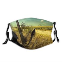 yanfind Bulgaria Urban Grass Scene Non Sky Tranquil Outdoors Road Vessel Country Anchor Dust Washable Reusable Filter and Reusable Mouth Warm Windproof Cotton Face