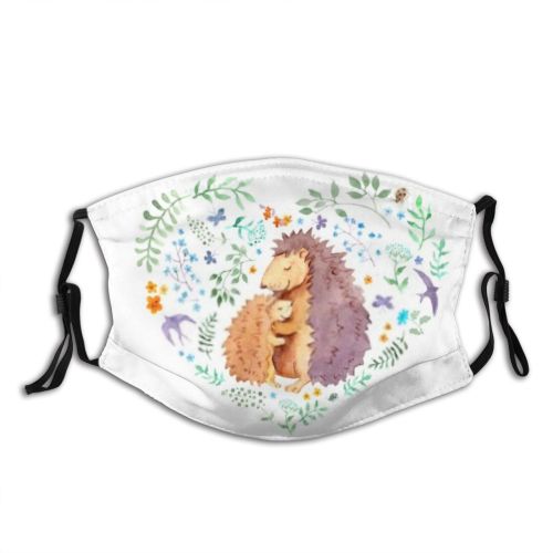 yanfind Butterfly Bird Young Mother Little Cute Maternity Watercolour Hugs Kid Embrace Child Dust Washable Reusable Filter and Reusable Mouth Warm Windproof Cotton Face