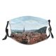 yanfind Town Settlement Prague Area Roofs City Sky Praha Moldo Roof Metropolitan Top Dust Washable Reusable Filter and Reusable Mouth Warm Windproof Cotton Face