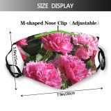 yanfind Plant Centifolia Summer June Flower Rosa Flower Plant Family Beautiful × Flowers Dust Washable Reusable Filter and Reusable Mouth Warm Windproof Cotton Face