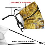 yanfind Leafs Deciduous Woody Golden Leaf Plant Spring Twig Tree Tree Branch Plant Dust Washable Reusable Filter and Reusable Mouth Warm Windproof Cotton Face
